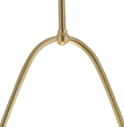 Avalon hængelampe med glasskærm, guld