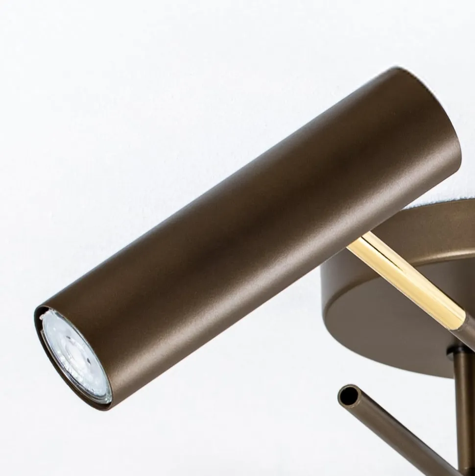 Axion loftlampe, 4 lyskilder, titanfarvet, stål