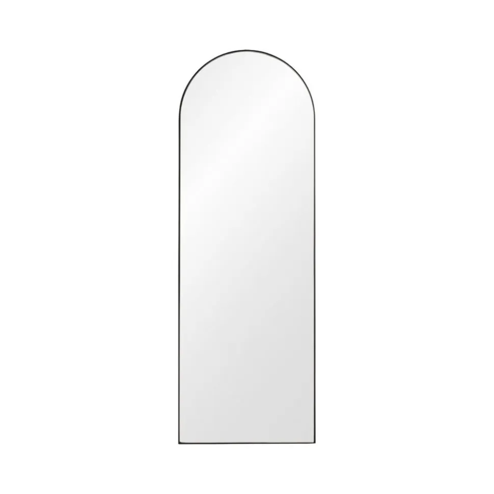 AYTM Arcus-spejl, sort, højde 115 cm, glas, MDF-træ