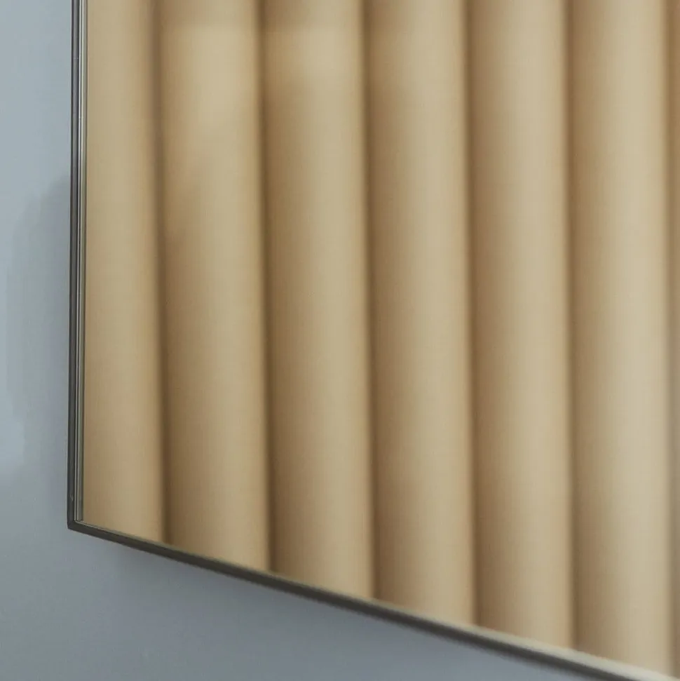 AYTM Arcus-spejl, sort, højde 115 cm, glas, MDF-træ