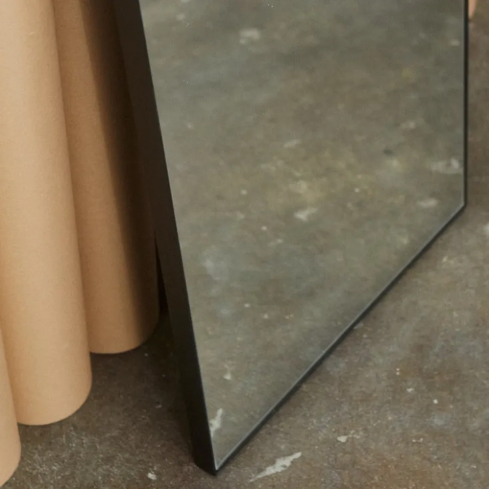 AYTM Arcus-spejl, sort, højde 115 cm, glas, MDF-træ