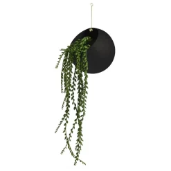 AYTM Globe blomsterkrukke, hængende, Ø 21 cm, sort, aluminium