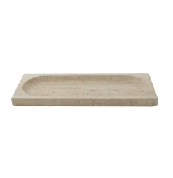 AYTM Regina skål, længde 40 cm, bredde 16 cm, travertin