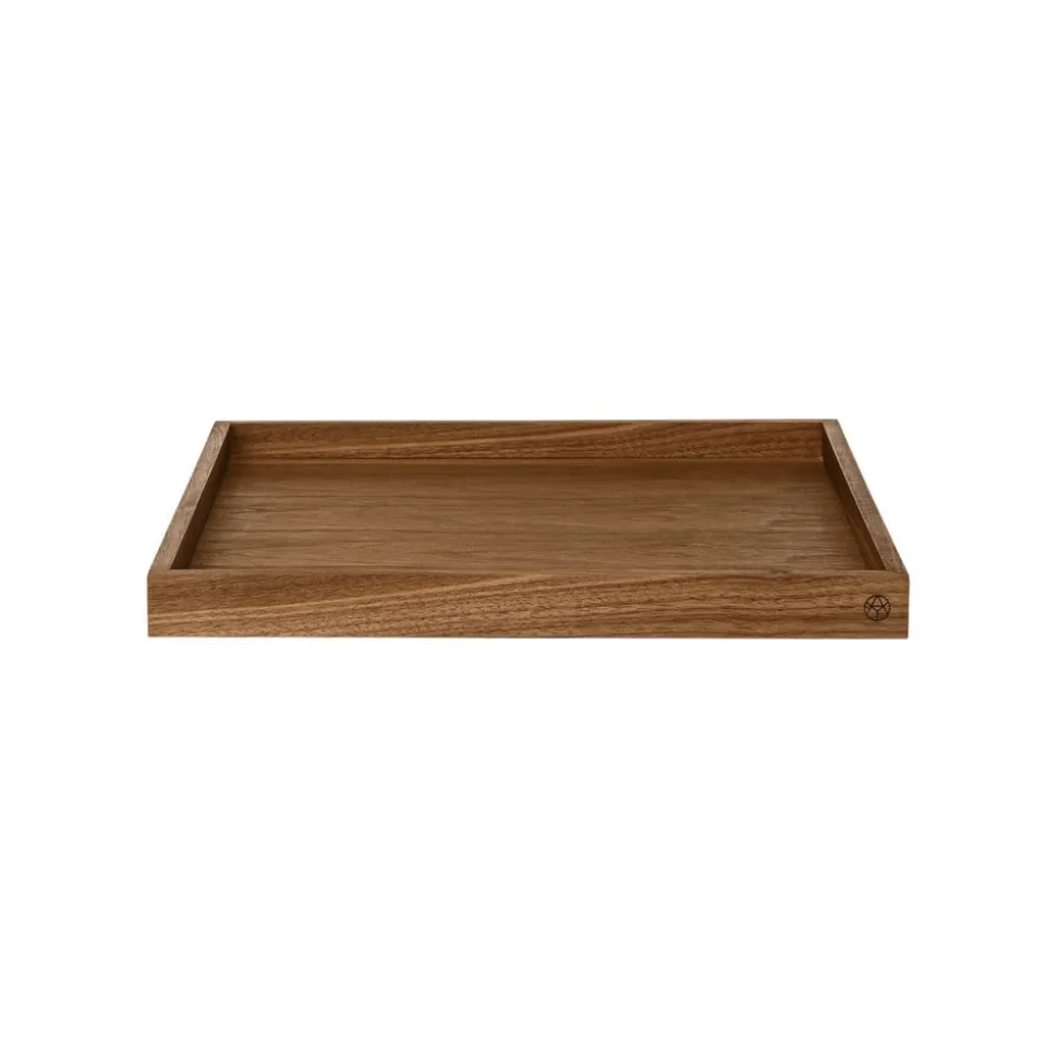 AYTM Unity-bakke, valnød, længde 35 cm, bredde 35 cm, træ