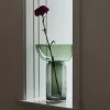 AYTM Vase Torus, grøn, Ø 25 cm, højde 33 cm, glas