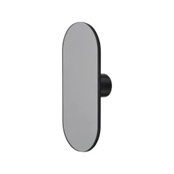AYTM Vægknage Ovali, spejl, sort, glas, træ, stål