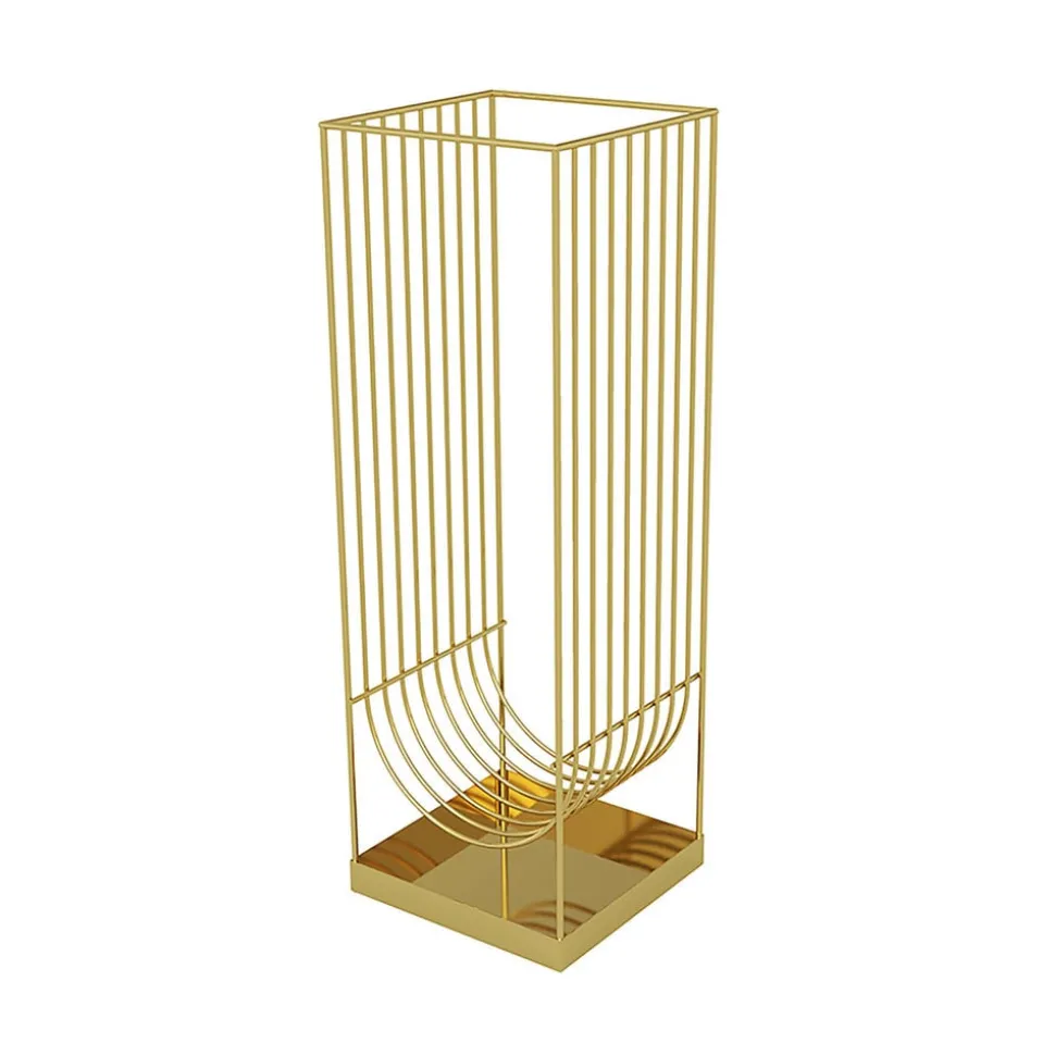 AYTM-paraplyholder Curva, guldfarvet, højde 56 cm, stål