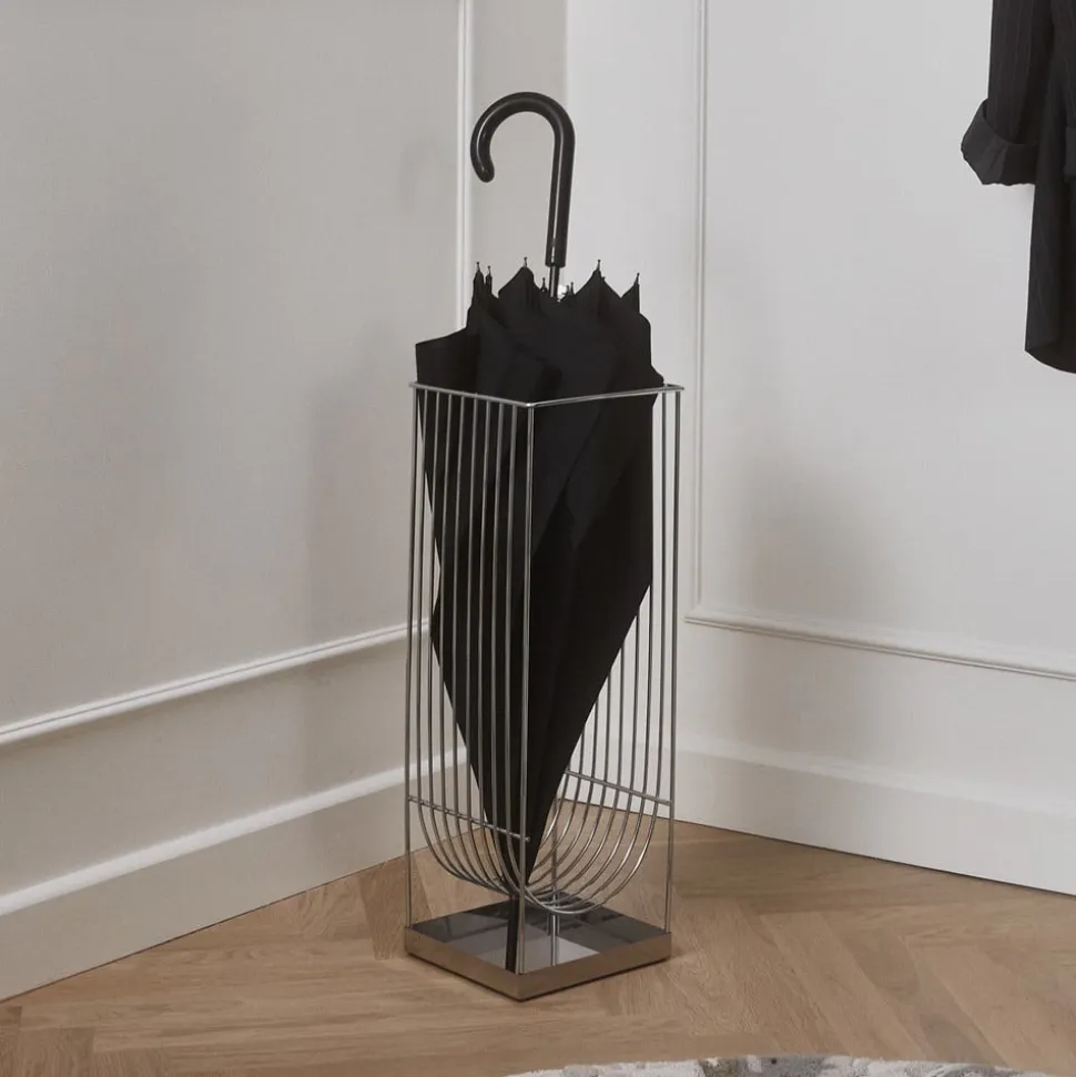 AYTM-paraplyholder Curva, sølv, højde 56 cm, stål