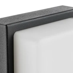 Babett E27 udendørs væglampe med sensor, grafit