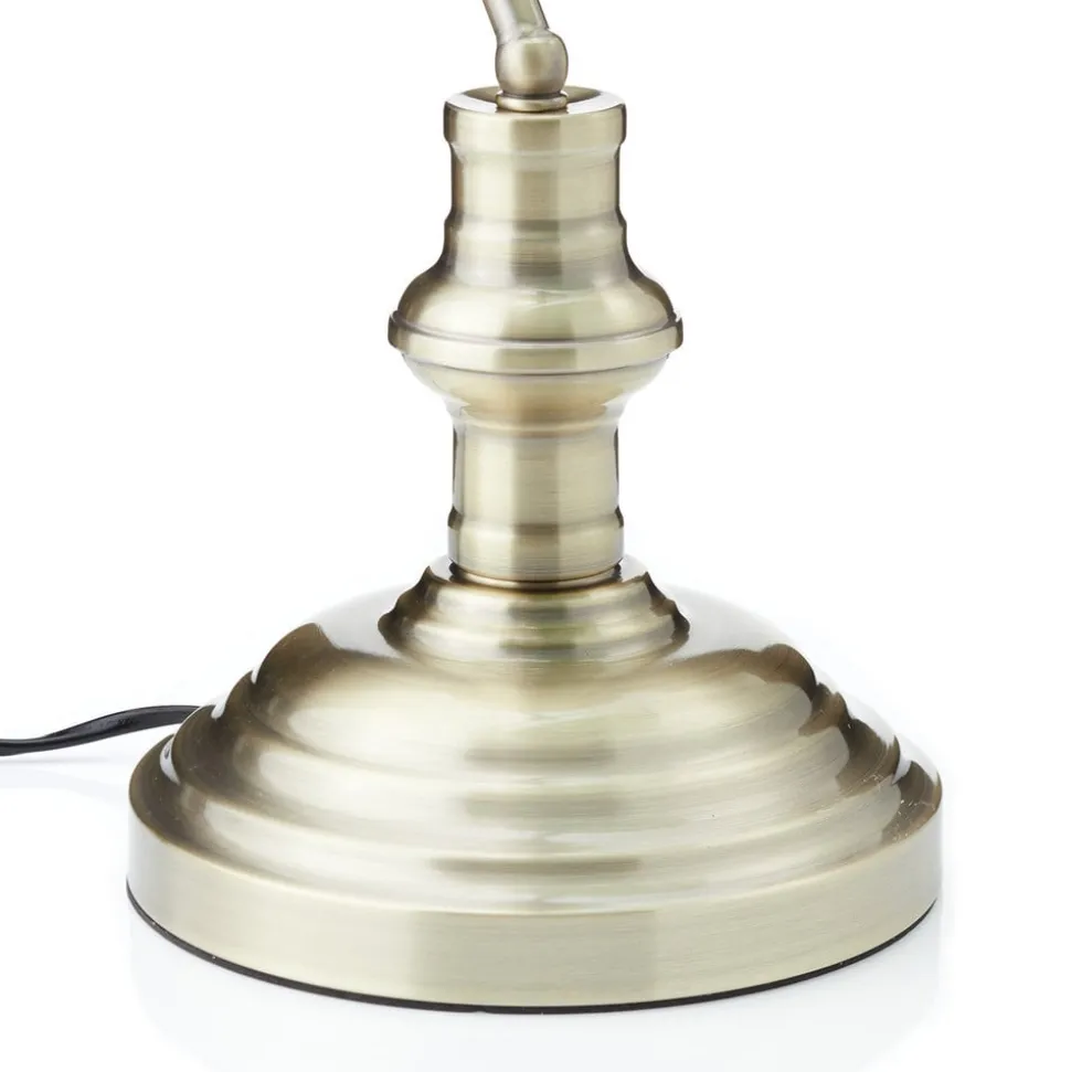 Bankers klassisk bordlampe 42 cm grøn