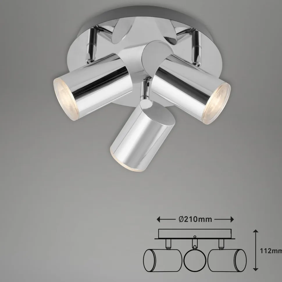 Banyo Splash loftlampe, IP44, 3 lyskilder