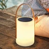 Bari LED-bordlampe, solcelle, RGB-farveskift
