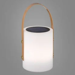 Bari LED-bordlampe, solcelle, RGB-farveskift