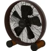 Beacon bordventilator Breeze bronze/valnød, Ø 41 cm, lydsvag