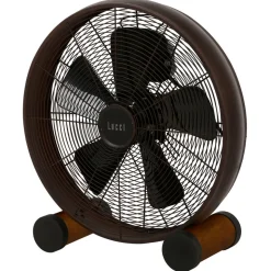 Beacon bordventilator Breeze bronze/valnød, Ø 41 cm, lydsvag