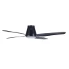 Beacon LED-loftventilator Aria CTC, sort, 122 cm, støjsvag