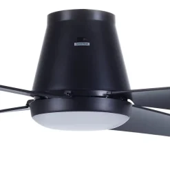 Beacon LED-loftventilator Aria CTC, sort, 122 cm, støjsvag