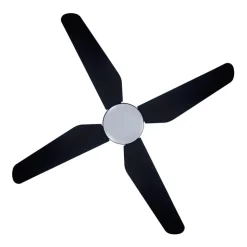 Beacon LED-loftventilator Aria CTC, sort, 122 cm, støjsvag