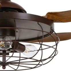 Beacon loftventilator lys Fanaway Industri brun stille