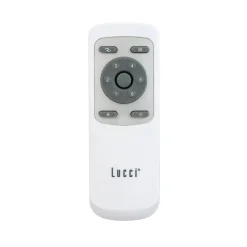 Beacon loftventilator med lys Unione, nikkel/koa, støjsvag