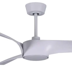 Beacon loftventilator med lys Line, hvid, Ø 132 cm støjsvag