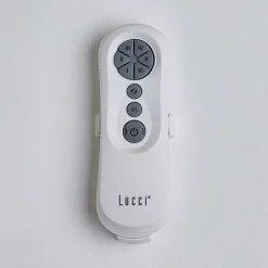 Beacon loftventilator med lys Line, hvid, Ø 132 cm støjsvag