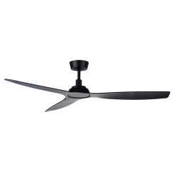 Beacon loftventilator Moto, sort, Ø 132 cm, støjsvag