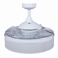 Beacon loftventilatorlampe Fanaway Fraser hvid/klar lydløs