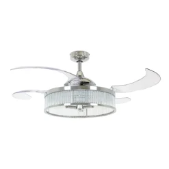 Beacon loftventilatorlampe Fanaway Corbelle krom lydløs