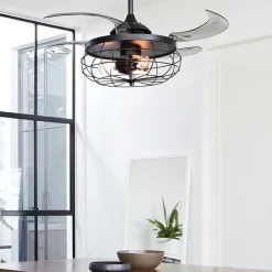 Beacon loftventilatorlampe Fanaway Industri sort lydløs