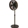 Beacon ventilator på piedestal Breeze bronzefarvet, rund base, støjsvag