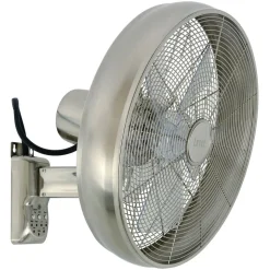 Beacon vægventilator Breeze kromfarvet/klar Ø 41 cm støjsvag