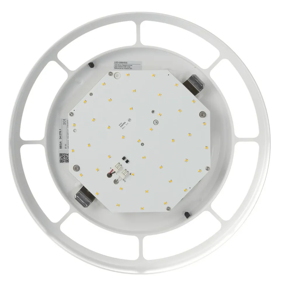 Bega 34278 LED-loftlampe, hvid, Ø 36 cm, DALI