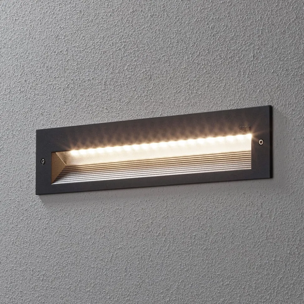 BEGA 33055 LED-væglampe 3000 K, grafit, 32 cm