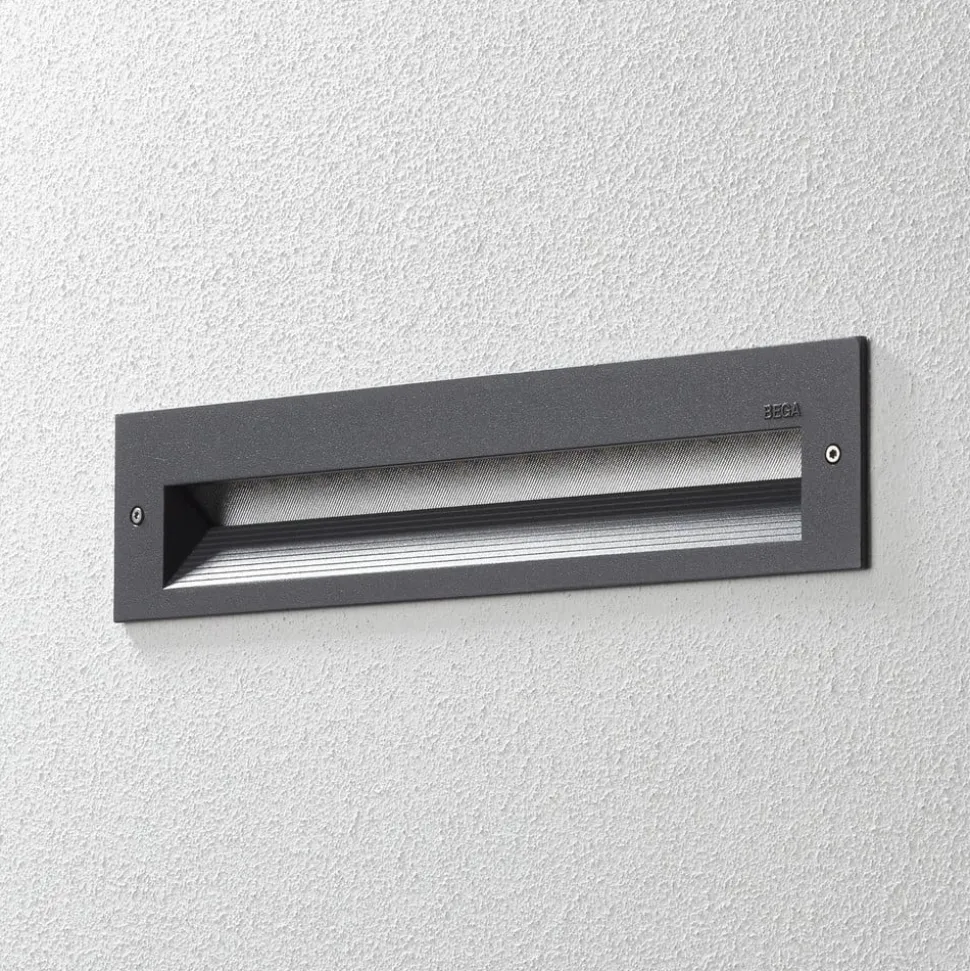 BEGA 33055 LED-væglampe 3000 K, grafit, 32 cm