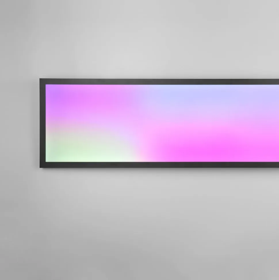 Beta LED-loftslampe, længde 119 cm, sort, RGBW, CCT