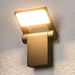Bevægelig udendørs LED-væglampe Marius