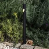 Bezel LED-sokkellampe, sort, aluminium, højde 60 cm