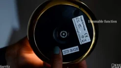 Biarritz LED-bordlampe, IP54, batteri, CCT, guld