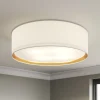 Bilbao loftslampe, hvid/guld, Ø 60 cm