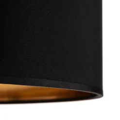 Bilbao loftslampe, sort/guld, Ø 45 cm