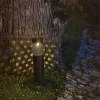 Blace LED-solcellelampe i sort, 39 cm høj