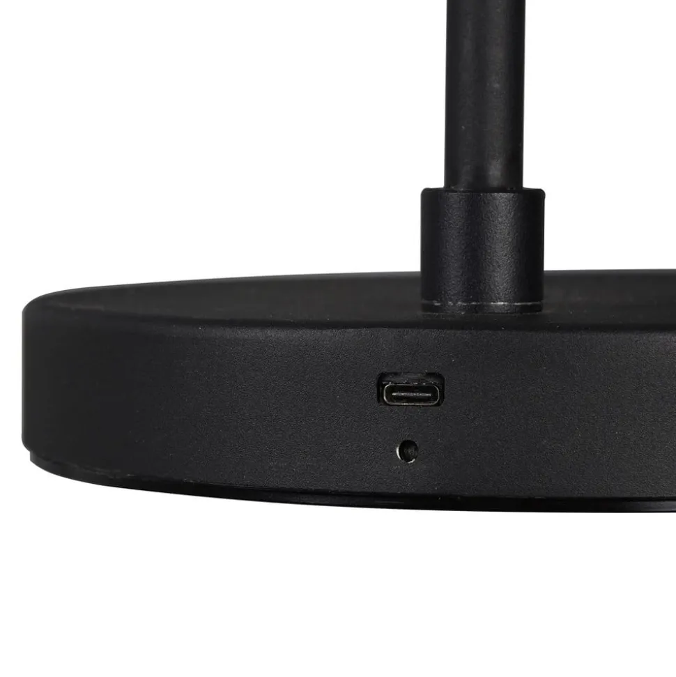 Blake LED-gulvlampe med batteri, kan dæmpes, sort