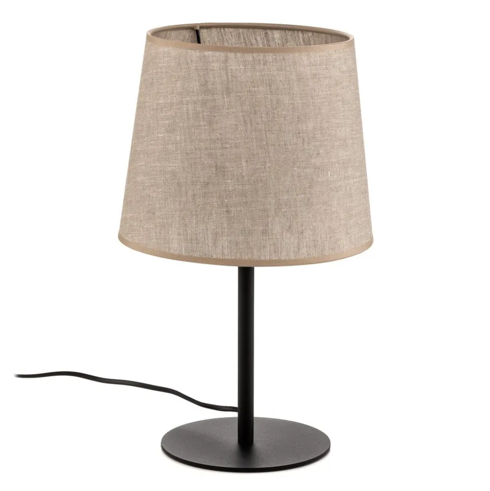 Bordlampe Chicago med skærm i hør