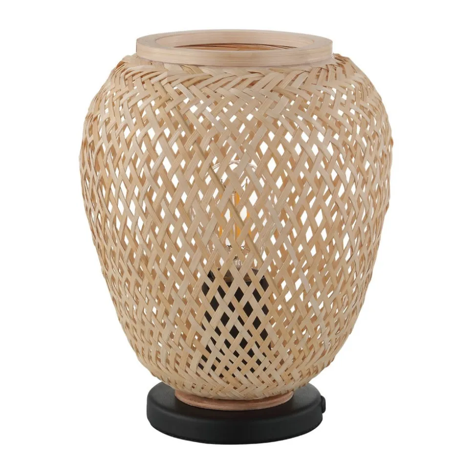 Bordlampe Dembleby i træ, naturfarver