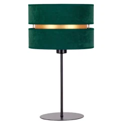 Bordlampe Duo, grøn/guld, højde 50 cm