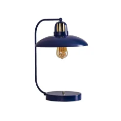 Bordlampe Felix, blå/guld