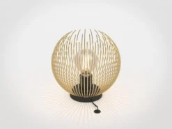 Bordlampe fra Venezuela, skærm af gyldne stænger