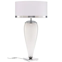 Bordlampe Lund, hvid/opal, højde 70 cm