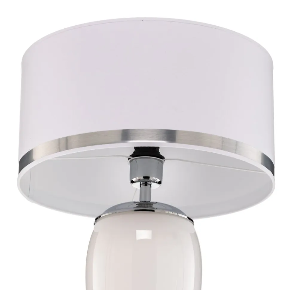 Bordlampe Lund, hvid/opal, højde 70 cm